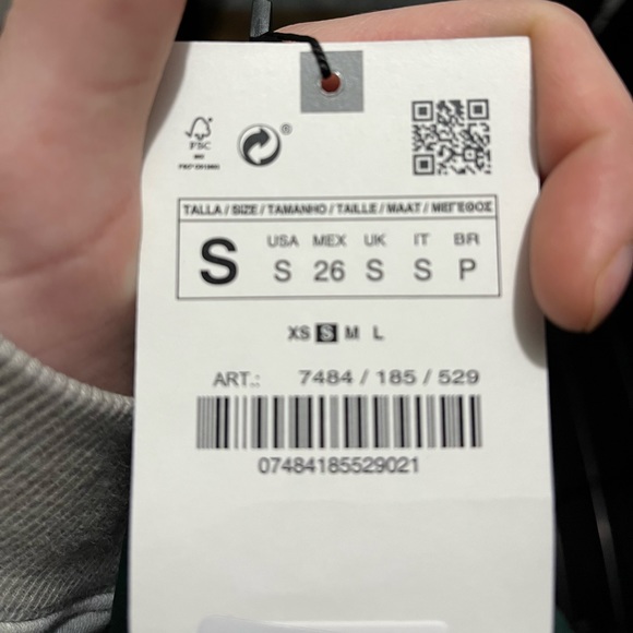 NWT Zara Flowy Neckline Blouse - Picture 4 of 4